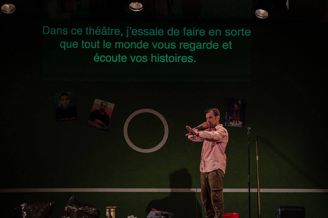Photo pièce de théâtre The Freedom Theatre Ahmed Tobasi festival les invites villeurbanne 2024