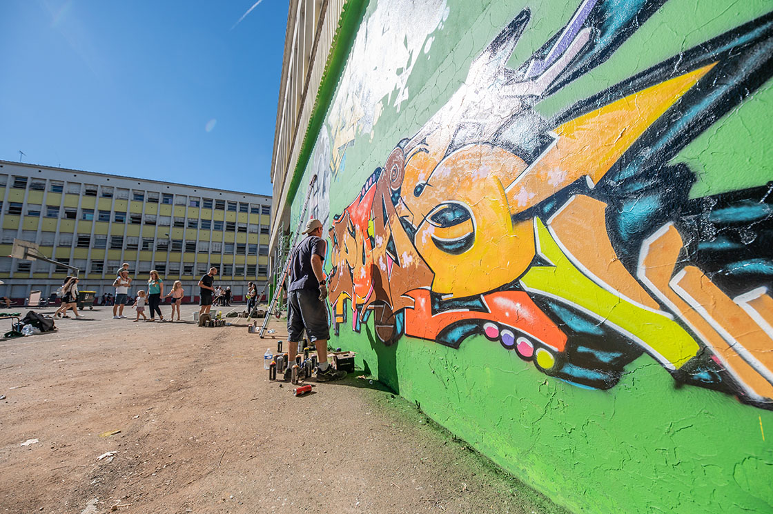 Mix City 15 Street art La Coulure Graffiti Villeurbanne