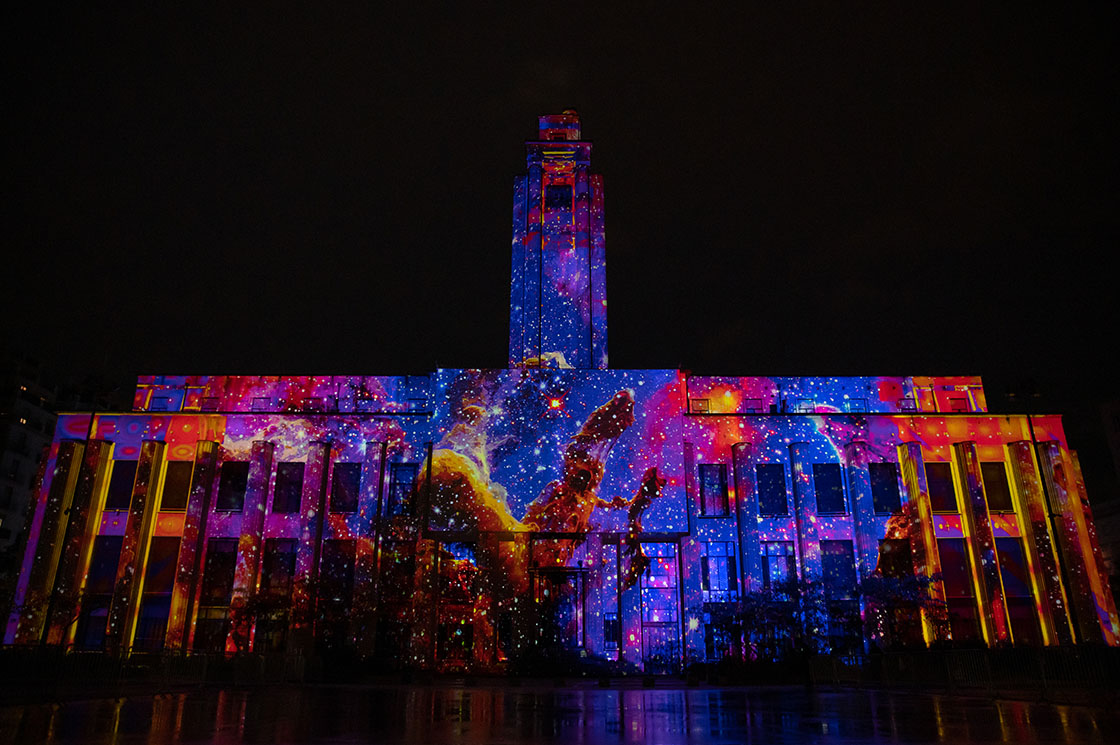 Spectacle Lumière Mapping Vidéo Vitale Villeurbanne Les Allumeurs de Rêves