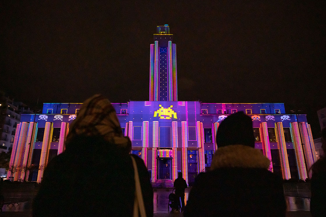 Spectacle Lumière Mapping Vidéo Vitale Villeurbanne Les Allumeurs de Rêves